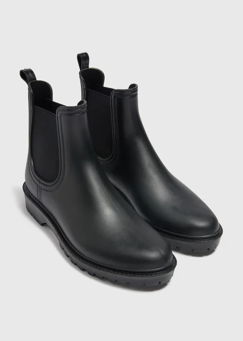 Black Chelsea Wellies - Size 5 Image 1