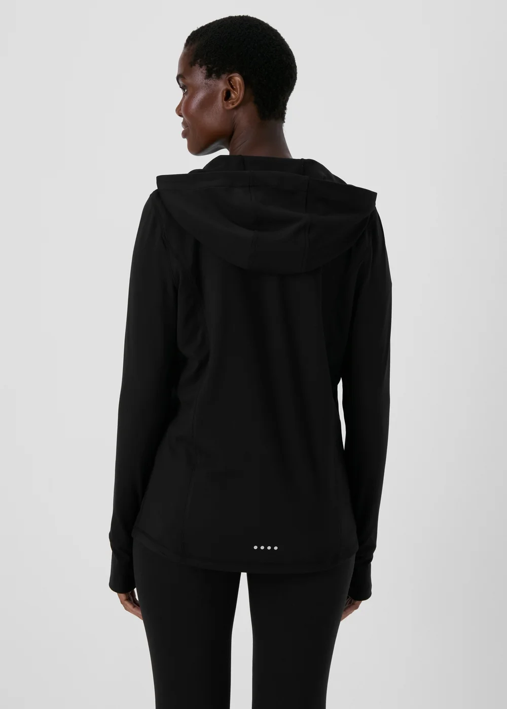Souluxe Black Zip Up Hoodie - Small Image 2