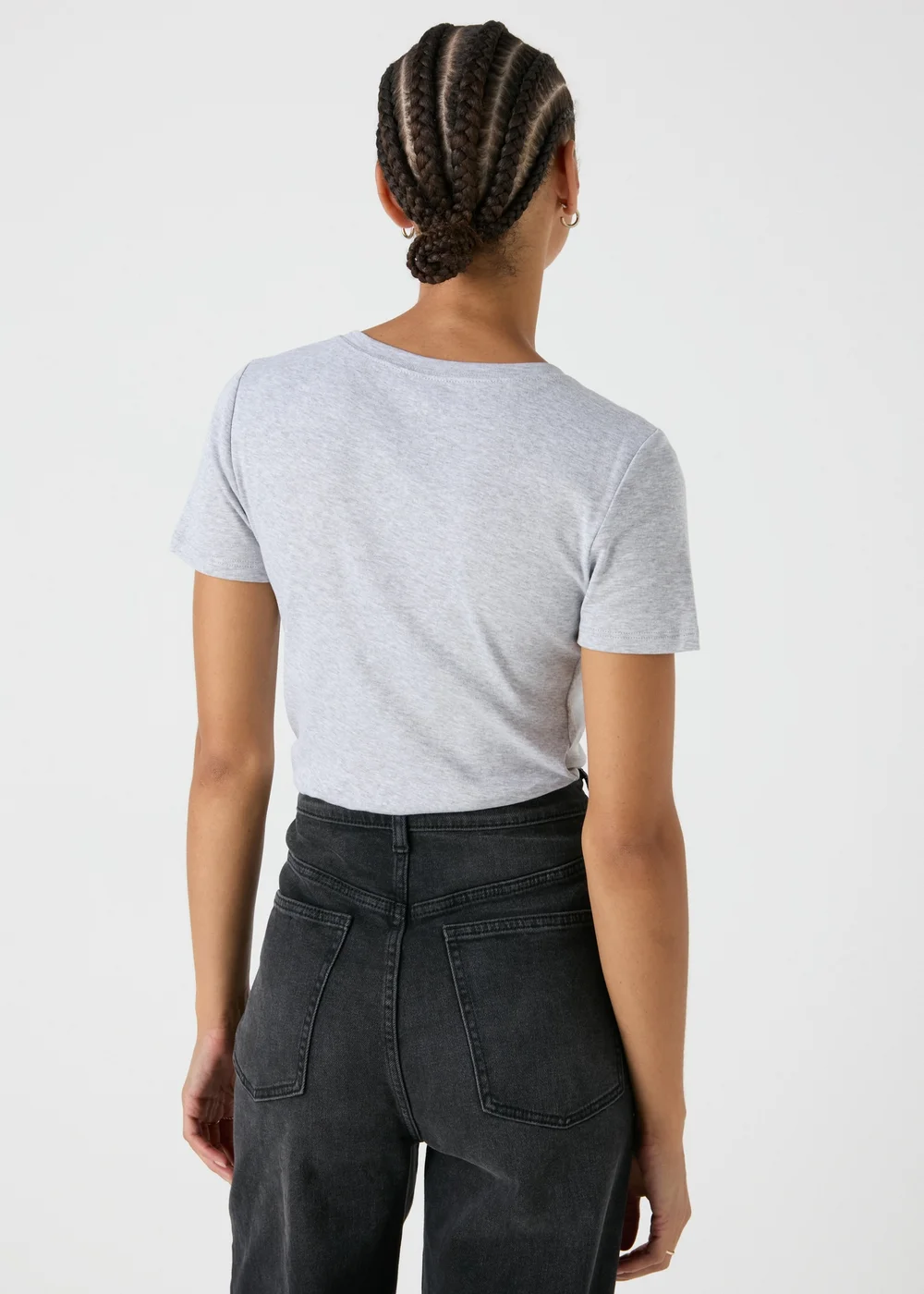 Grey Fitted Short Sleeve T-Shirt - Size 8 Image 2