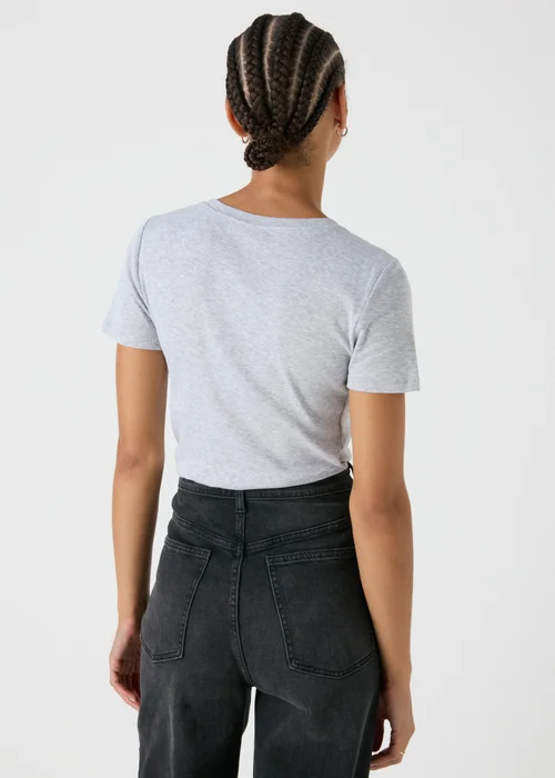 Grey Fitted Short Sleeve T-Shirt - Size 8 Image 2