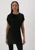 Black Longline T-Shirt - Small Image 3