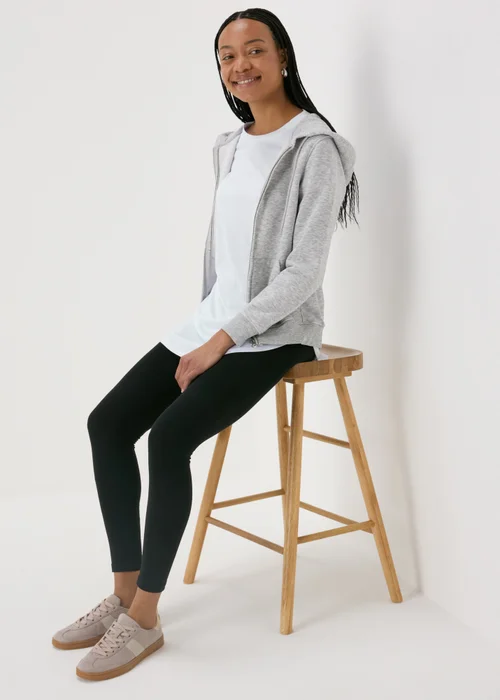 White Longline T-Shirt - Small Image 4