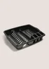 Black Plastic Dish Drainer (46cm x 37cm x 9cm) Image 1