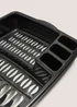 Black Plastic Dish Drainer (46cm x 37cm x 9cm) Image 2