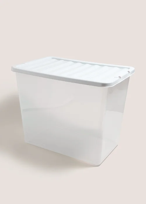Grey Lid Storage Box (80 Litres) Image 1