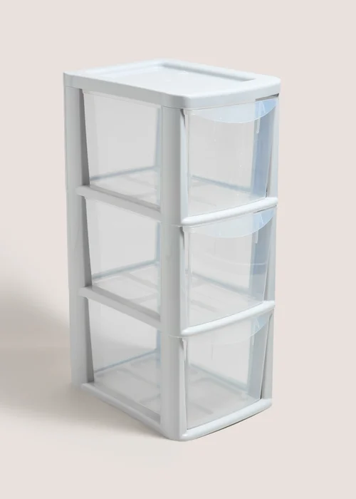 Grey Small Drawer Tower Image 1