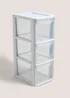 Grey Small Drawer Tower Image 1
