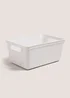 Grey Small Storage Tray (25cm x16.5cm x11.5cm) Image 1