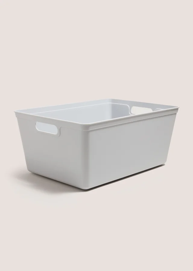 Grey Large Storage Tray