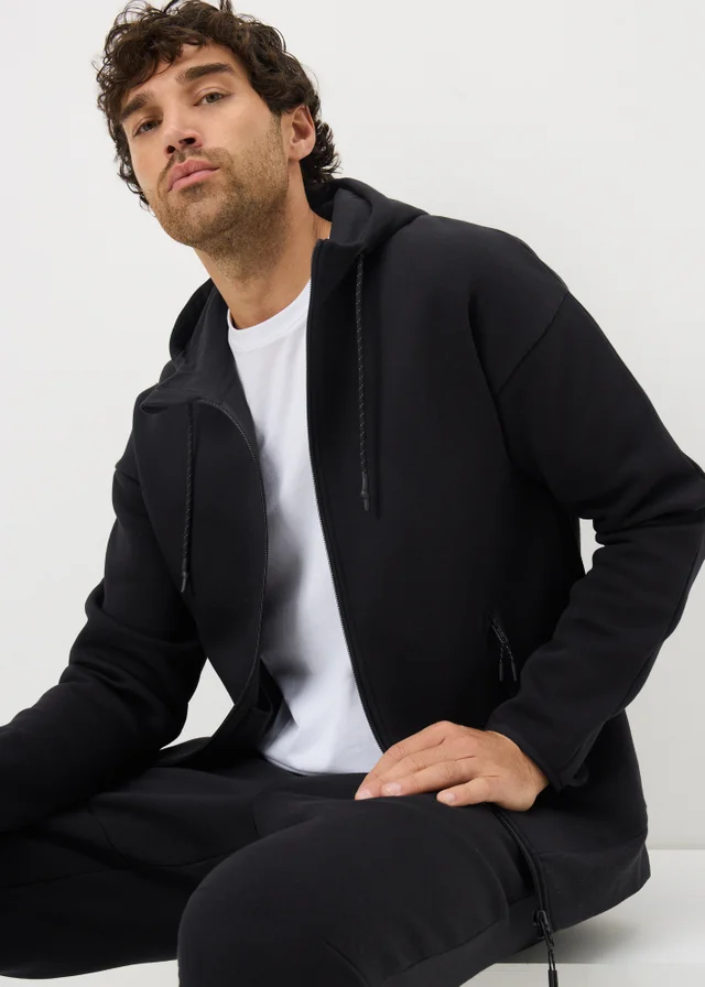 Souluxe Black Zip Up Hoodie