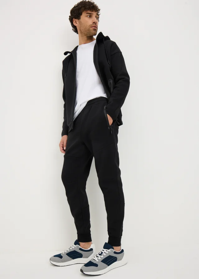 Souluxe Black Panel Joggers