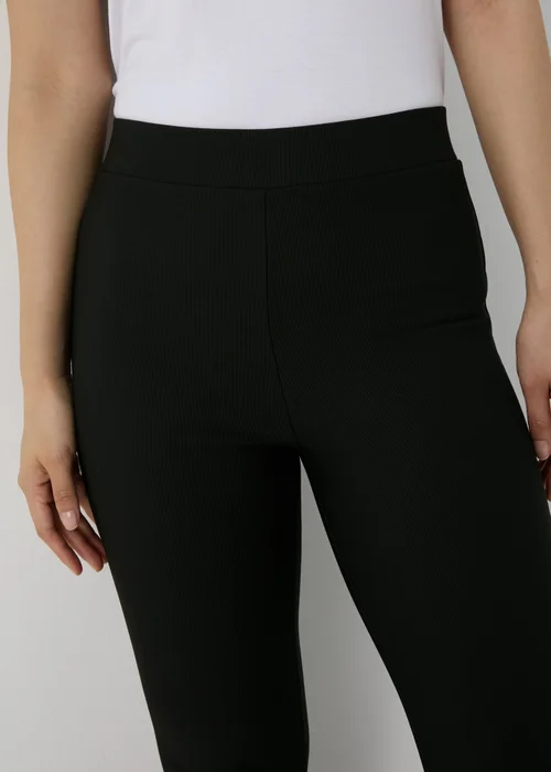 Black Flared Leggings - 8 Image 3