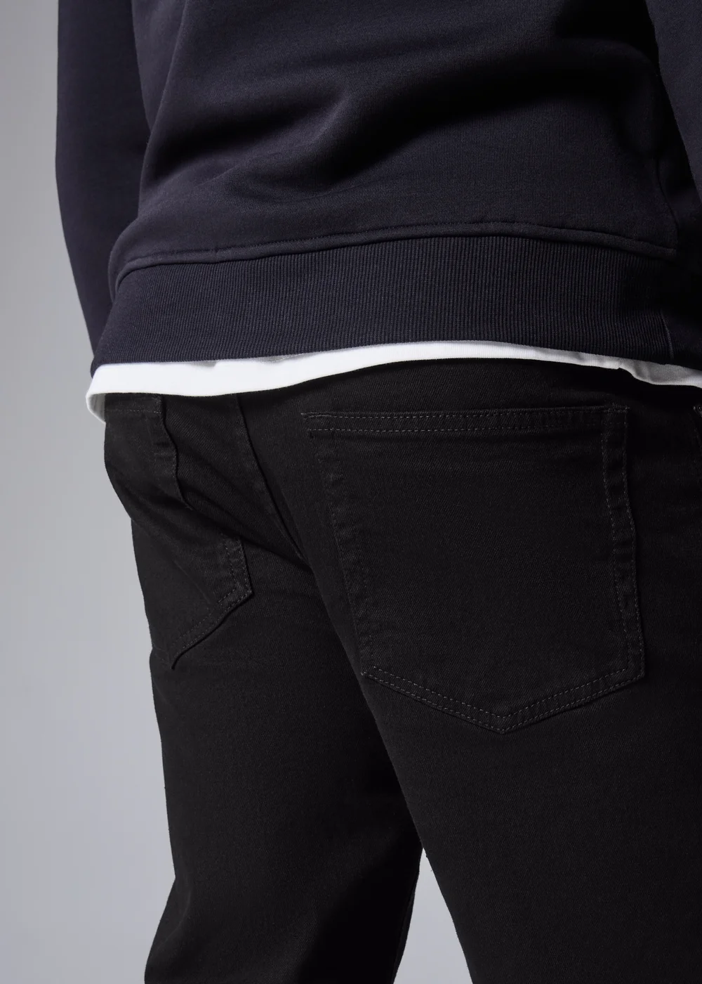 Black Slim Fit Jeans - 30 Waist Regular Image 2