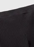 Girls Black Ribbed Flared Leggings (7-15yrs) - Age 7 Years Image 2