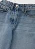 Girls Blue Mid Wash Wide Leg Jeans (7-15yrs) - Age 7 Years Image 2