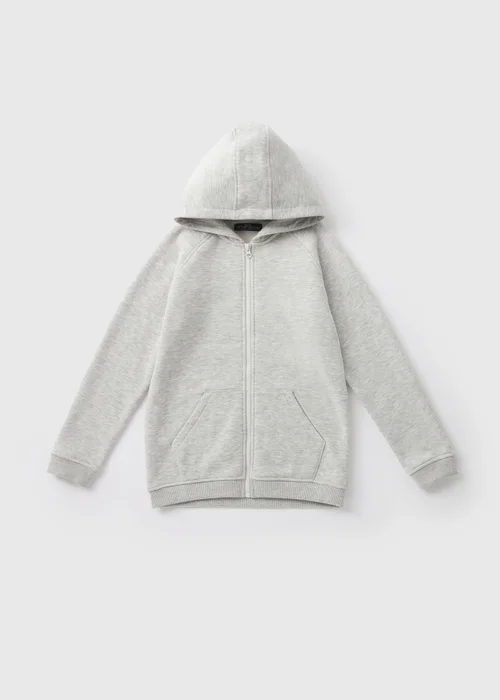 Boys Grey Zip Up Hoodie (7-15yrs) - Age 9 Years Image 1