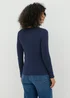 Navy Long Sleeve T Shirt - Size 8 Image 2