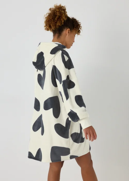 Cream Heart Snuggle Hoodie - Extra small Image 2