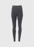 Charcoal Seam Free Leggings - S Image 5