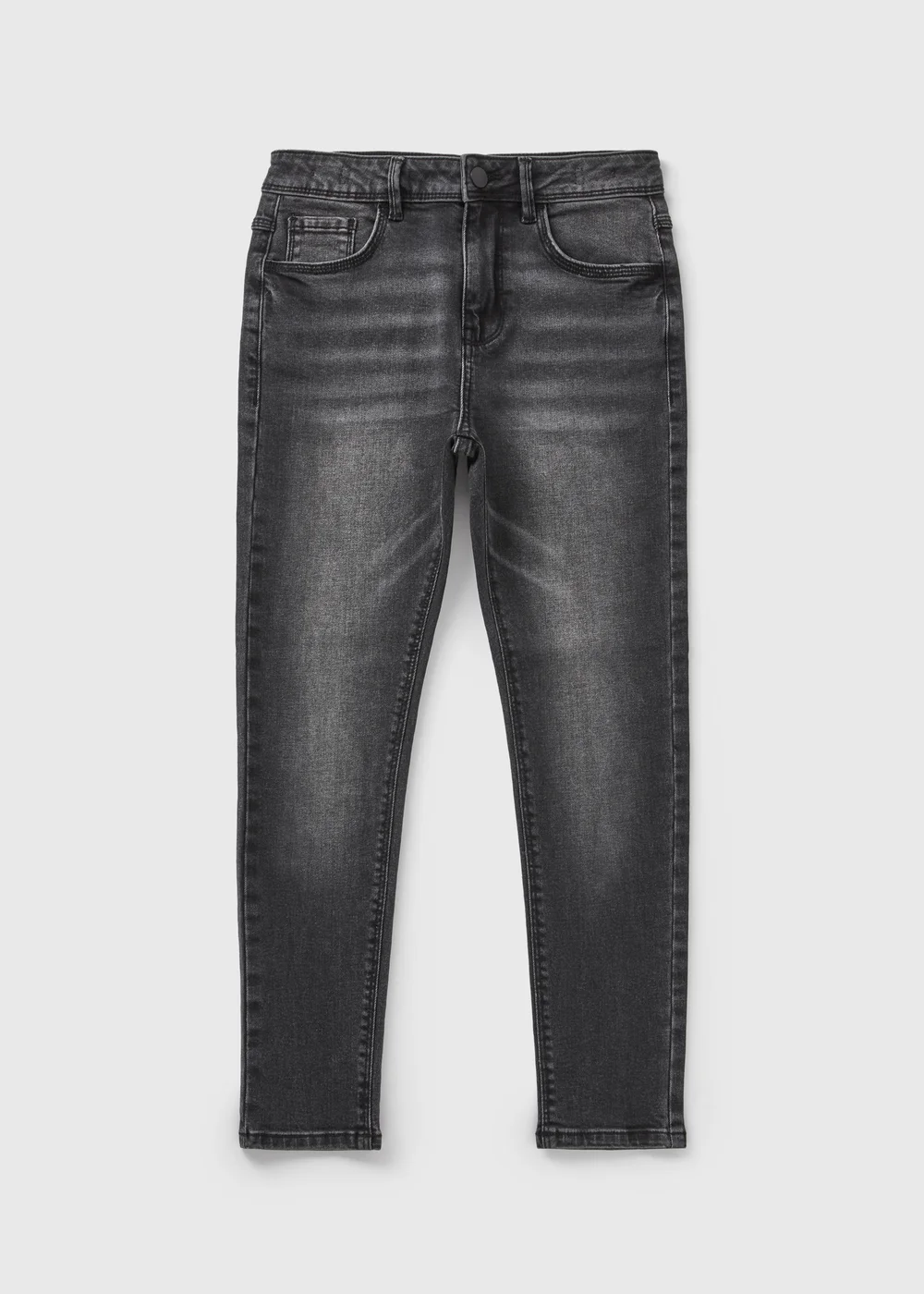 Boys Grey Denim Skinny Jeans (7-16yrs) - Age 7 Years Image 1