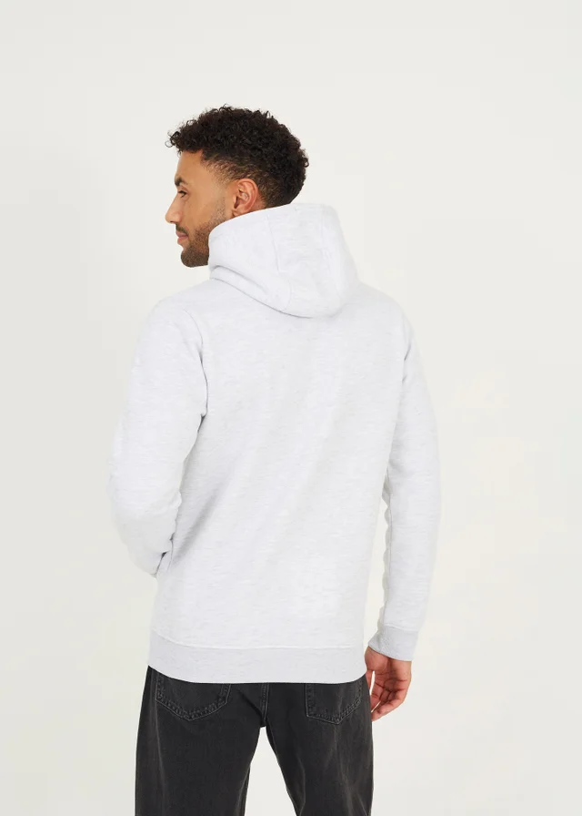 Brave Soul Ecru Hoodie With Kangaroo Pocket