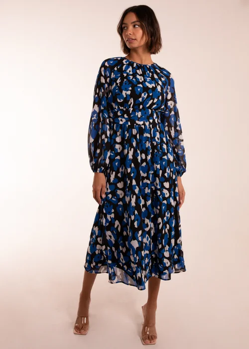 Blue Vanilla Blue Animal Keyhole Raglan Midi Dress - 16 Image 3