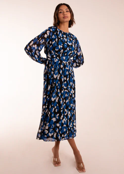 Blue Vanilla Blue Animal Keyhole Raglan Midi Dress - 16 Image 1
