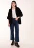 Blue Vanilla Black Knitted Mid Length Cardigan - One Size Image 4