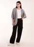 Blue Vanilla Grey Knitted Mid Length Cardigan - One Size Image 4