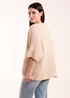 Blue Vanilla Beige Knitted Mid Length Cardigan - One Size Image 2