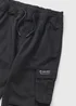 Boys Black Ripstop Cargo Trousers (7-15yrs) - Age 7 Years Image 2
