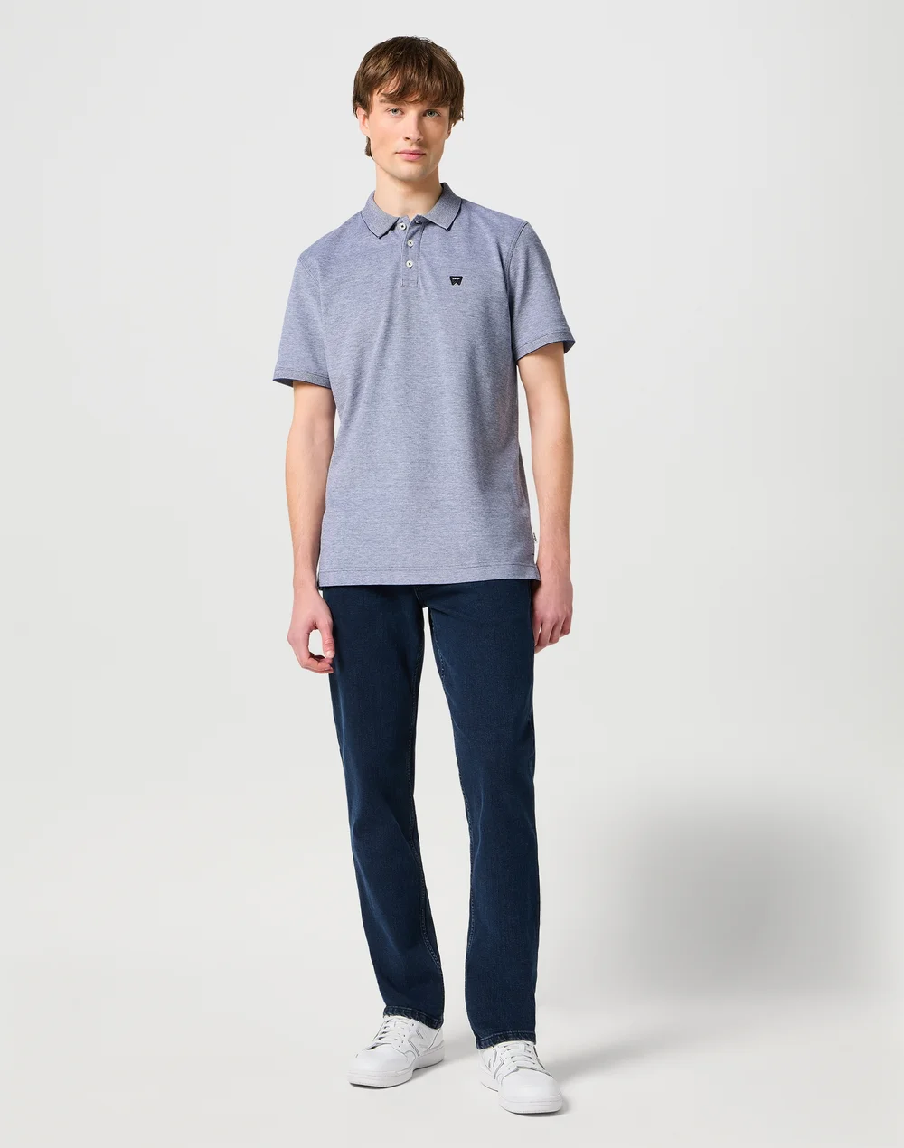 Wrangler Blue Black Straight Fit Jeans - 30 Waist Regular Image 1