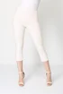 Roman Ivory Cropped Stretch Trouser Capri Summer Leggings 3/4 Pedal Pushers - 22 Image 1
