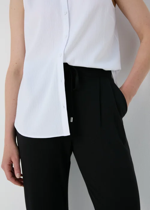 Black Harem Trousers - Size 8 Image 3