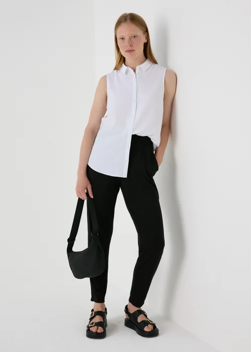 Black Harem Trousers - Size 8 Image 4