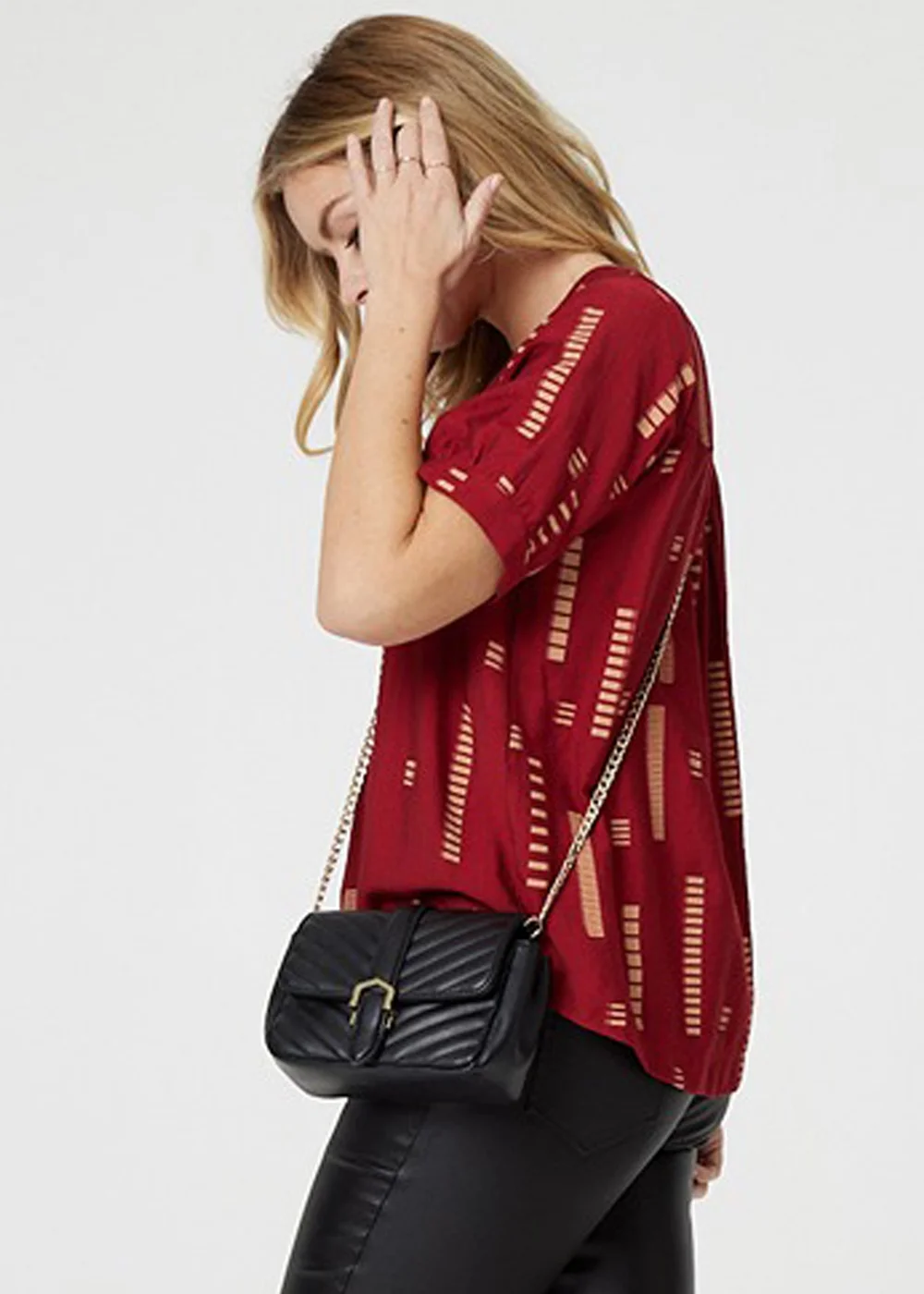 Izabel London Red Printed Blouse - 12 Image 2