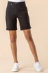 Roman Black Elastic Waist Turn Up Stretch Shorts - 20 Image 2