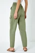 Roman Sage Casual Elastic Waist Cargo Stretch Trousers - 20 Image 4