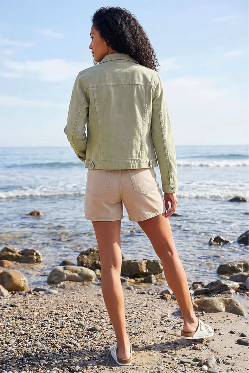 Roman Sage Classic Cotton Denim Jacket - 20 Image 3