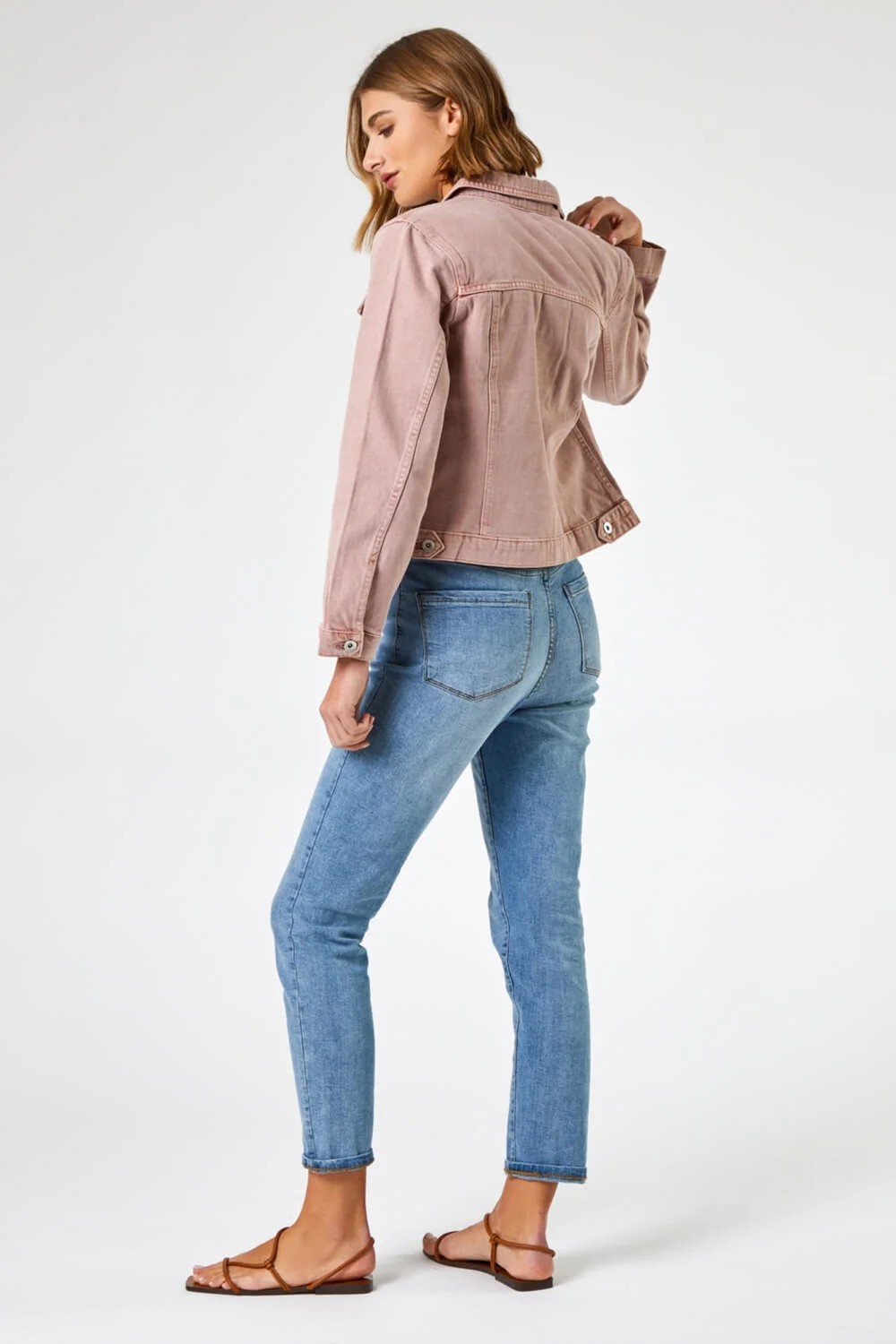 Roman Rose Classic Cotton Denim Jacket - 12 Image 3