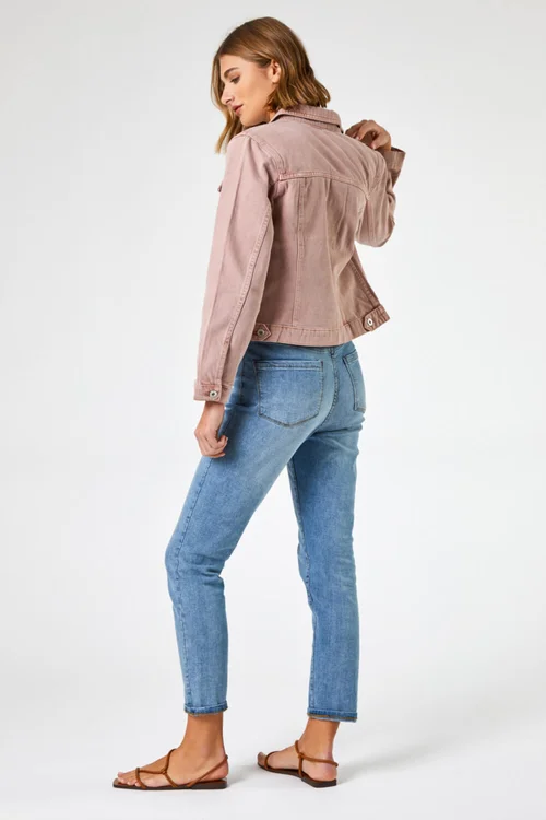 Roman Rose Classic Cotton Denim Jacket - 12 Image 3