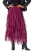 Roman Burgundy Elasticated Mesh Layered Skirt - Size 10 Image 1