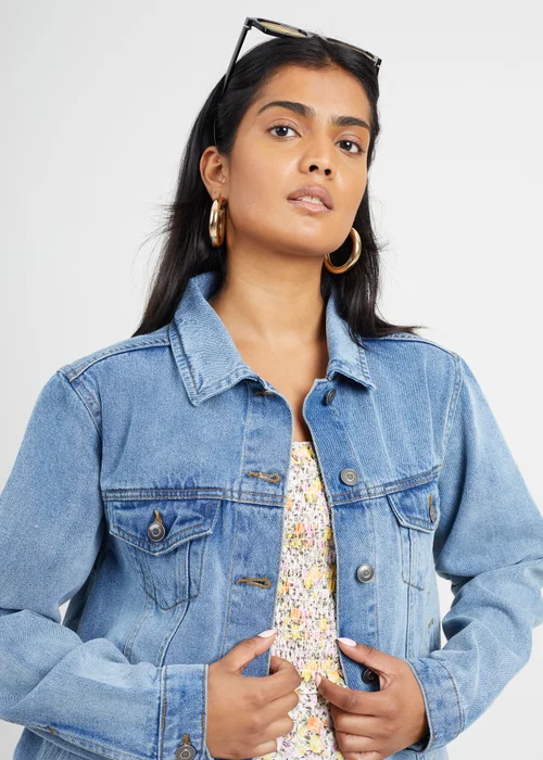 Brave Soul Blue Western Style Denim Jacket - 10 Image 3