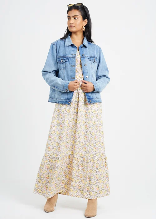 Brave Soul Blue Western Style Denim Jacket - 10 Image 4