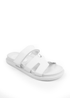 Where's That From White Pu Adagio Strappy Sandals - Size 6 Image 1