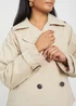 Brave Soul Stone Double Breasted Short Trench Coat - 8 Image 3