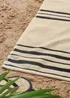 Catherine Lansfield Banded Stripe Cotton Beach Towel Pair - One Size Image 3