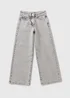 Girls Grey Wide Leg Jeans (7-15yrs) - Age 7 Years Image 1