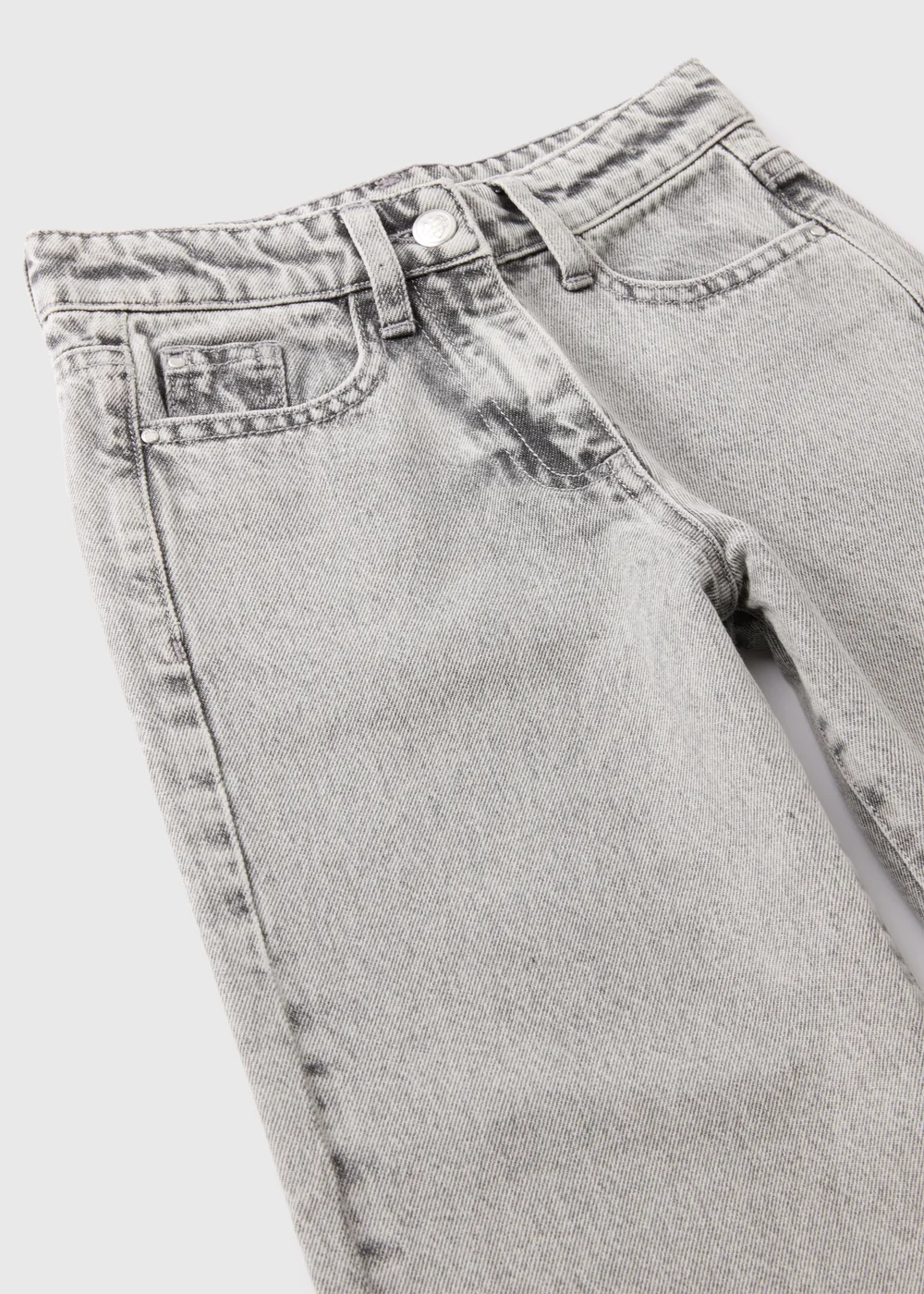 Girls Grey Wide Leg Jeans (7-15yrs) - Age 7 Years Image 2