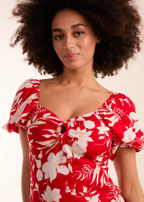 Blue Vanilla Red Ring Detail Mini Dress - 8 Image 3